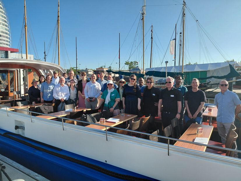 DSM / Marieke Gottschalk Participants on a ship